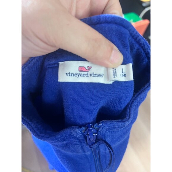 Vineyard Vines Marthas Vineyard Girls Purple Pink Sweater Size L - Picture 6 of 6